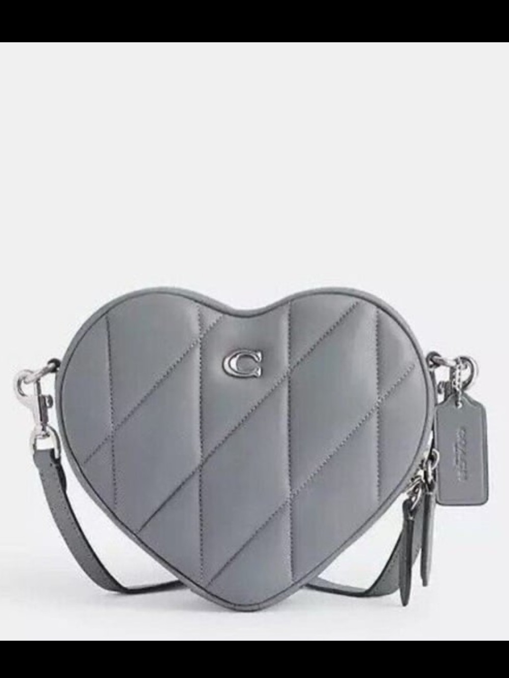 Coach Heart Crossbody Bag With Quilting